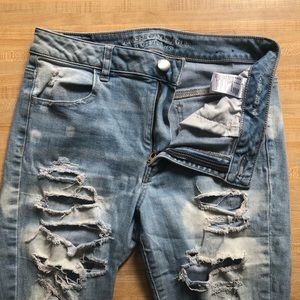 Ripped Hi Rise Jeggings - Super Stretch AEO